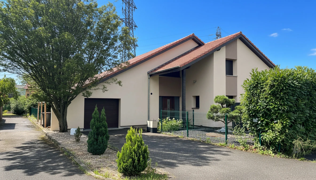 Chantier de rénovation extérieur d'un bâtiment résidentiel